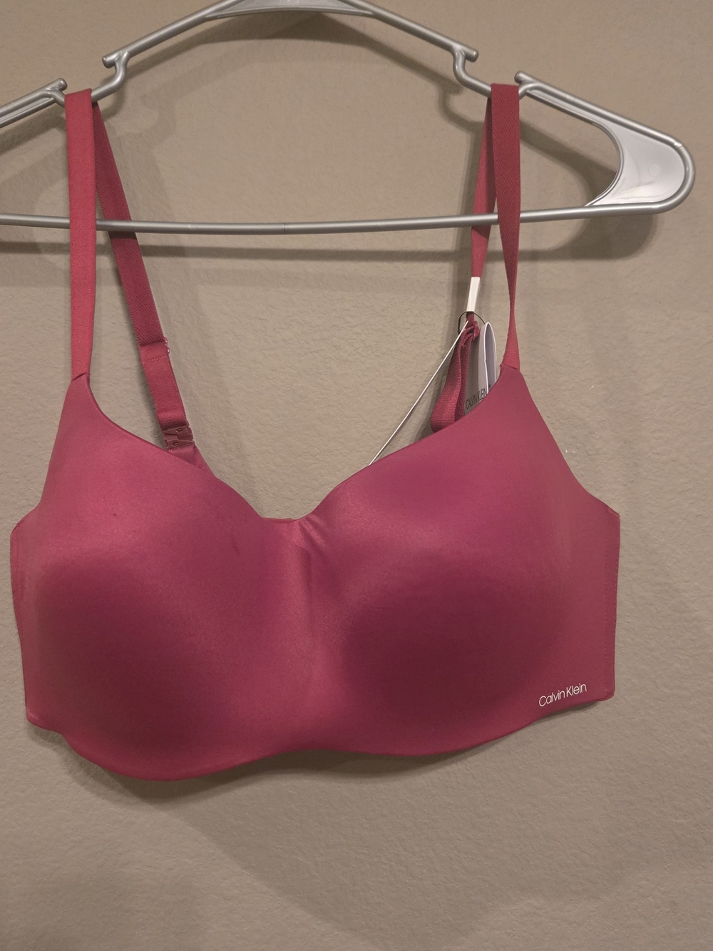 Calvin Klein Liquid Touch Demi Bra in Berry Red 36C NWT